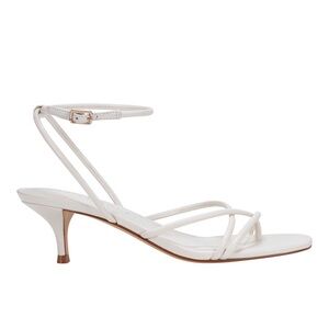 Marc Fisher White Strappy Heels
